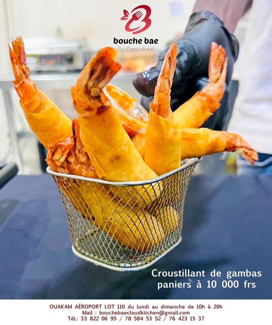 Croustillants de gambas ou de poulet