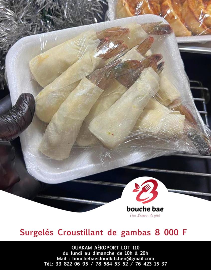 Surgelé de croustillant de gambas
